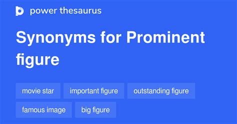 prominent thesaurus|another word for prominent figure.